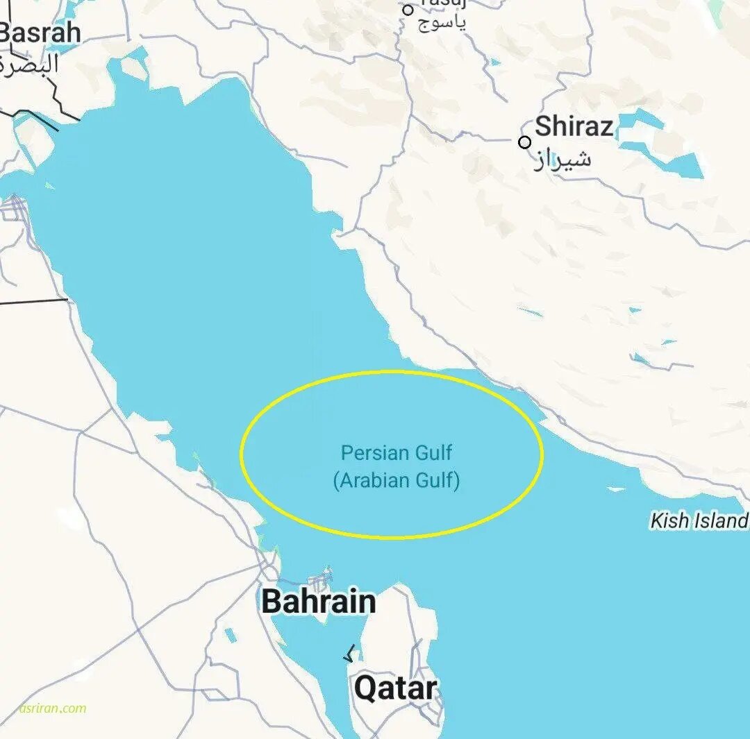 نام خلیجفارس در گوگلمپ تغییر کرد؟