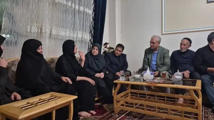 حضور سخنگوی دولت و دستیار رییس‌‎جمهور در خانه الهه حسین‌نژاد +عکس