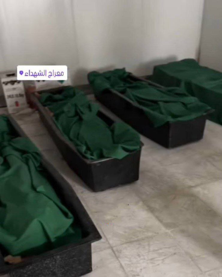 انتشار اولین عکس از پیکر فرماندهان نظامی ایران، سلامی، باقری و حاجی‌زاده