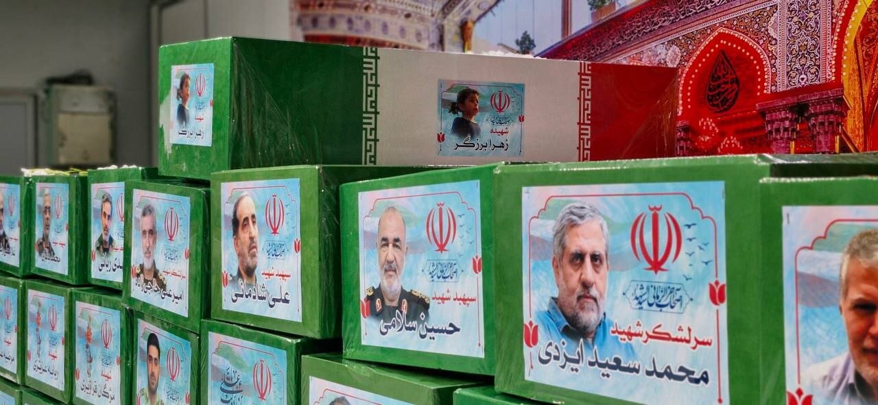 اولین ویدیو و تصاویر از پیکر سهید سردار سلامی و حاجی‌زاده
