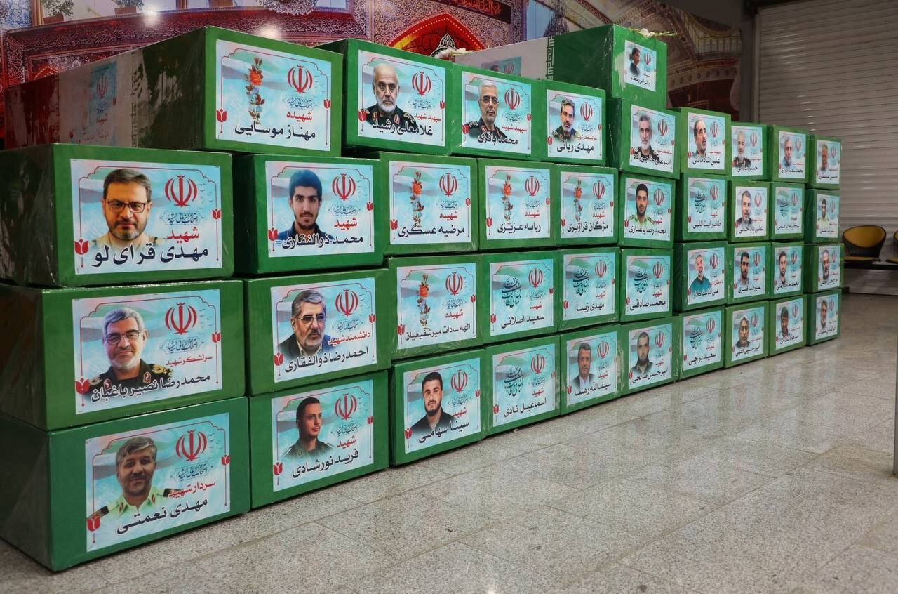 اولین ویدیو و تصاویر از پیکر سهید سردار سلامی و حاجی‌زاده