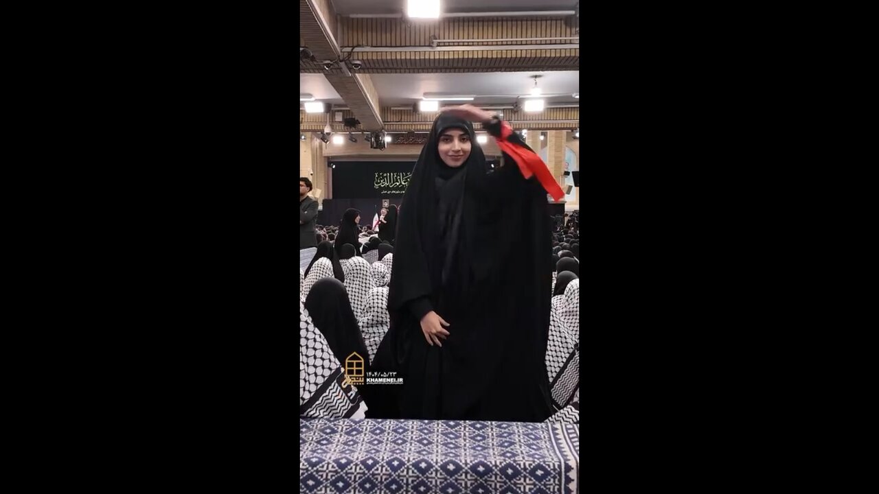 تکرار پویش زوار اربعین توسط دانشجویان در بیت رهبری؛ موشک‌هایی اسرائیل را نابود کردند +ویدیو