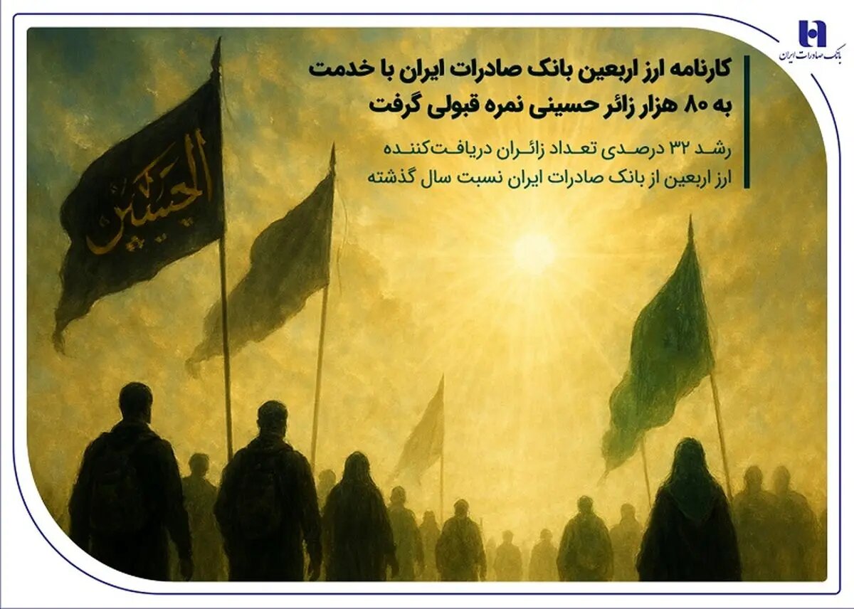 کارنامه ارز اربعین بانک صادرات ایران با خدمت به ۸۰ هزار زائر حسینی نمره قبولی گرفت / رشد ۳۲ درصدی تعداد زائران دریافت‌کننده ارز اربعین از بانک صادرات