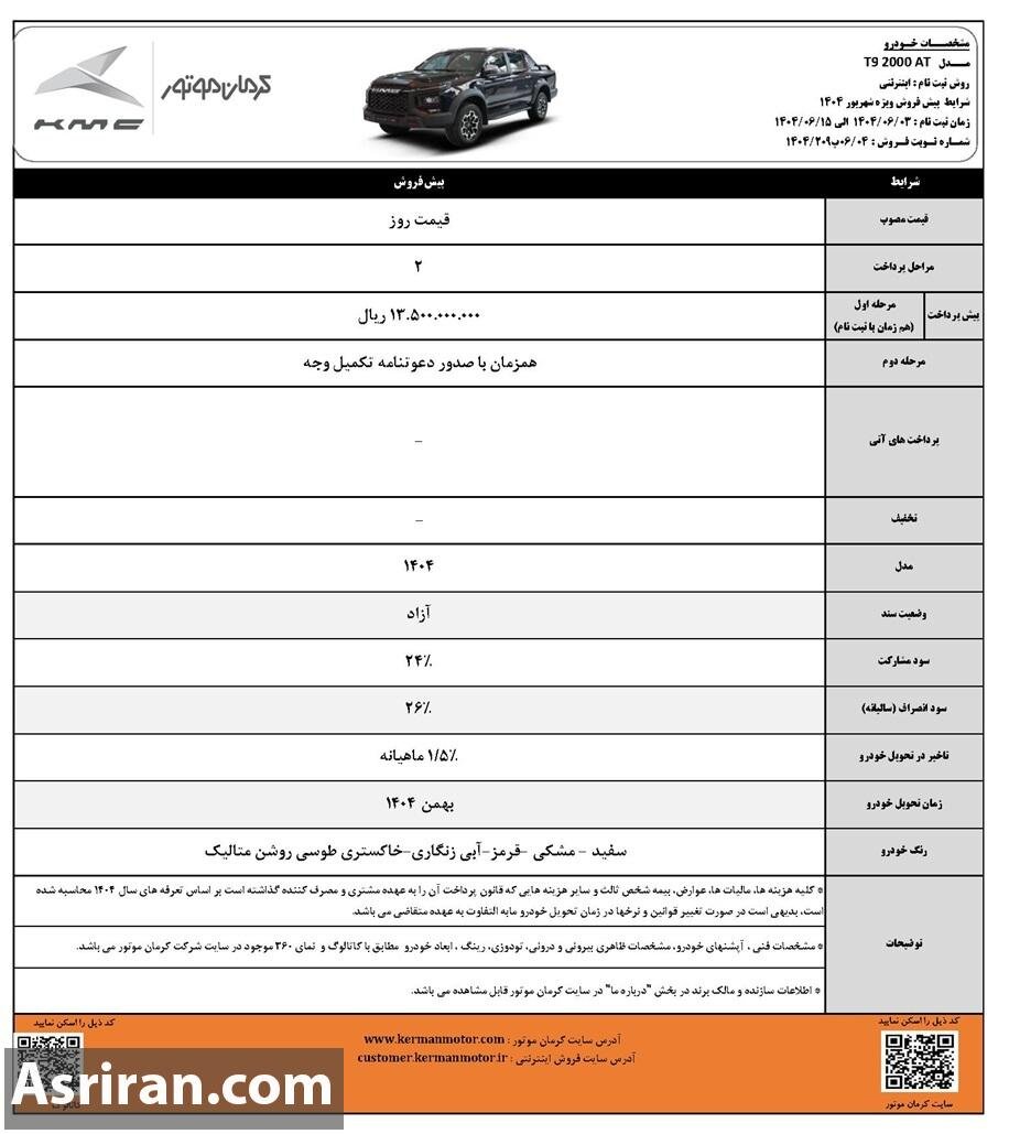 فروش جدید ۴ خودرو از امروز؛ مهلت ثبت‌نام تا ۱۵ شهریور +جدول قیمت