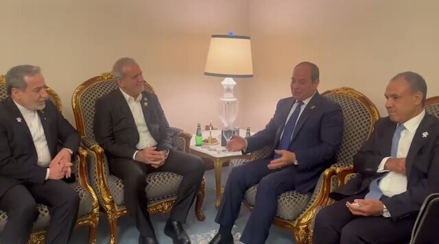 بیانیه ریاست‌ جمهوری مصر درباره دیدار با پزشکیان