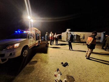 یک راننده بی‌احتیاط جان چهار پاکبان را گرفت