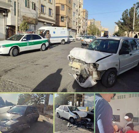 برخورد ۳ سرویس مدرسه در جنوب‌غرب تهران