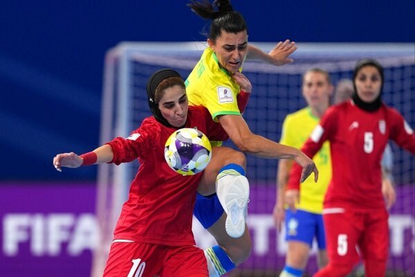 دختران فوتسالیست ایران در جام‌جهانی مقابل برزیل شکست خوردند
