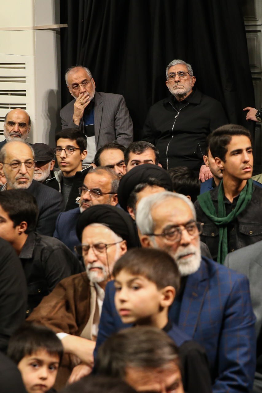 حضور فرمانده سپاه قدس در مراسم سوگواری شهادت حضرت زهرا(س) +عکس