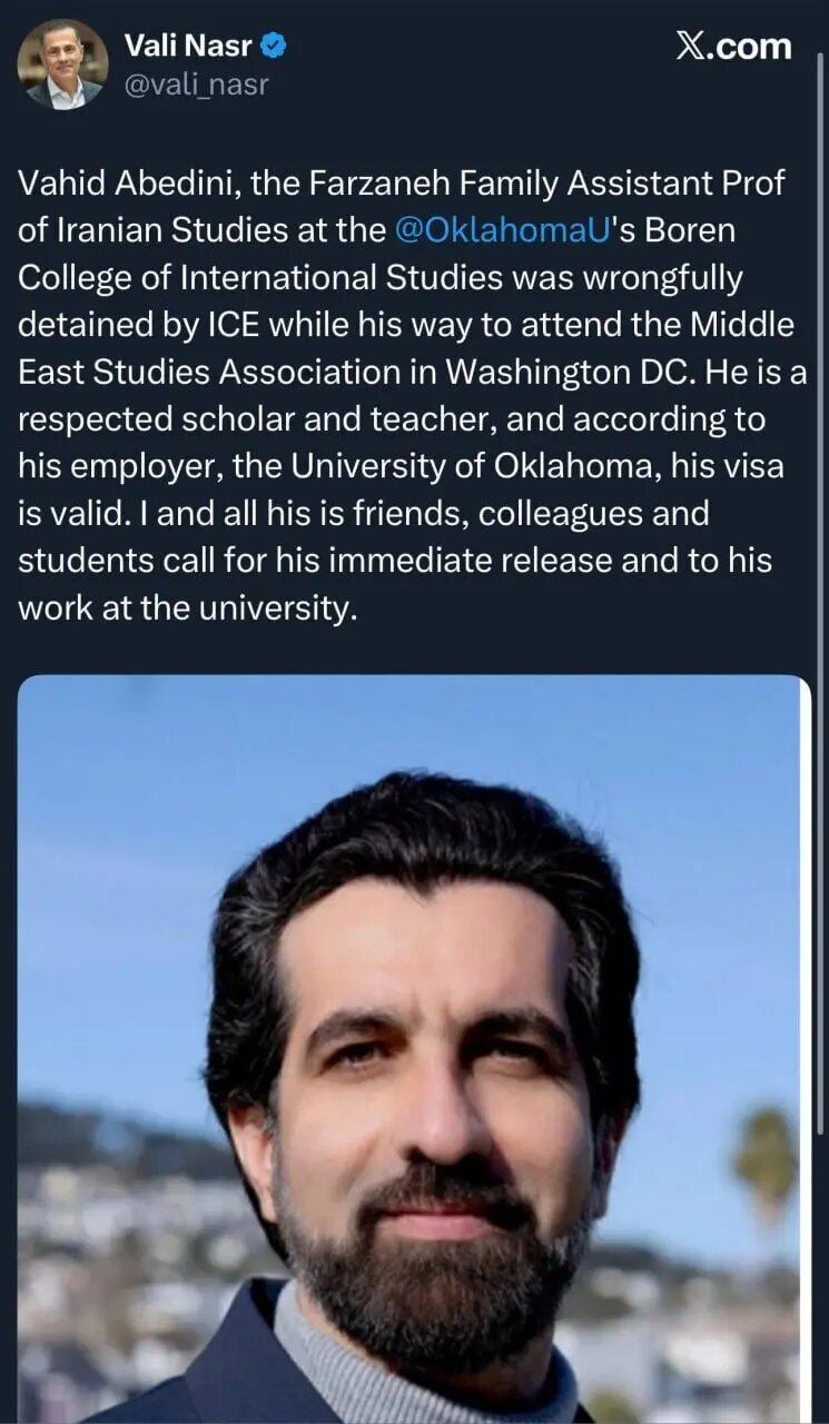 بازداشت یک استادیار ایرانی در آمریکا + عکس و جزئیات