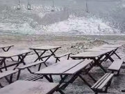 دانه‌های برف بالاخره به تهران رسید +ویدیو