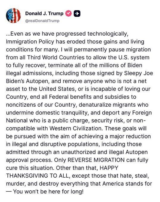 وعده جنجالی ترامپ درباره توقف مهاجرت از کشورهای جهان سوم