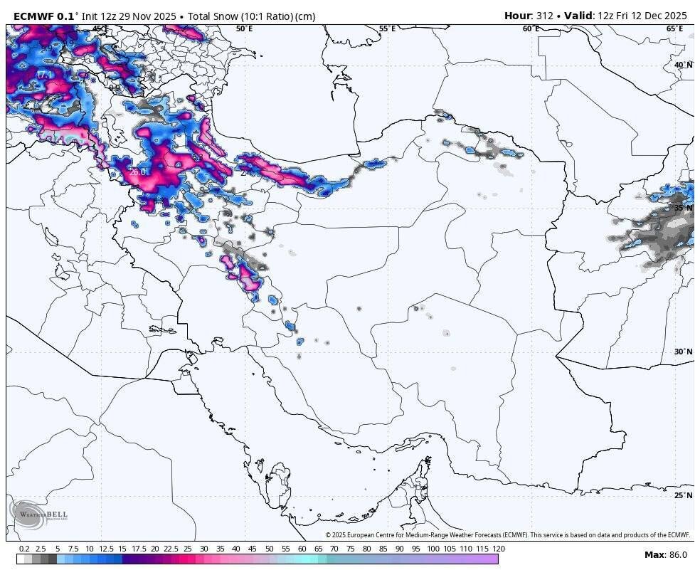 بارش‌های گسترده و شدید بالاخره به ایران رسید؛ این مناطق آماده باشند +نقشه هواشناسی