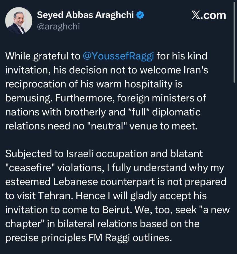 توییت عراقچی