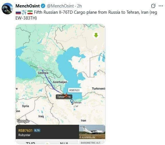 ادعای پروازهای پنهانی روس‌ها به تهران و تبریز