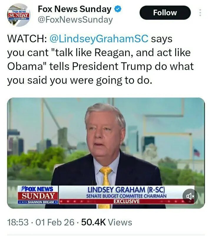 پیام لیندسی گراهام به ترامپ: مردم ایران چشم انتظار تو هستند