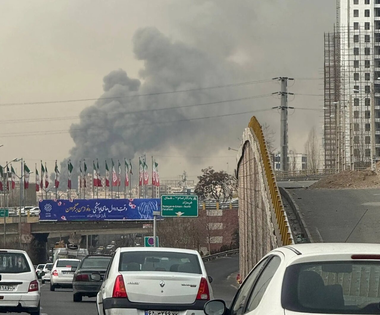 ویدیو| آتش‌سوزی گسترده در غرب تهران