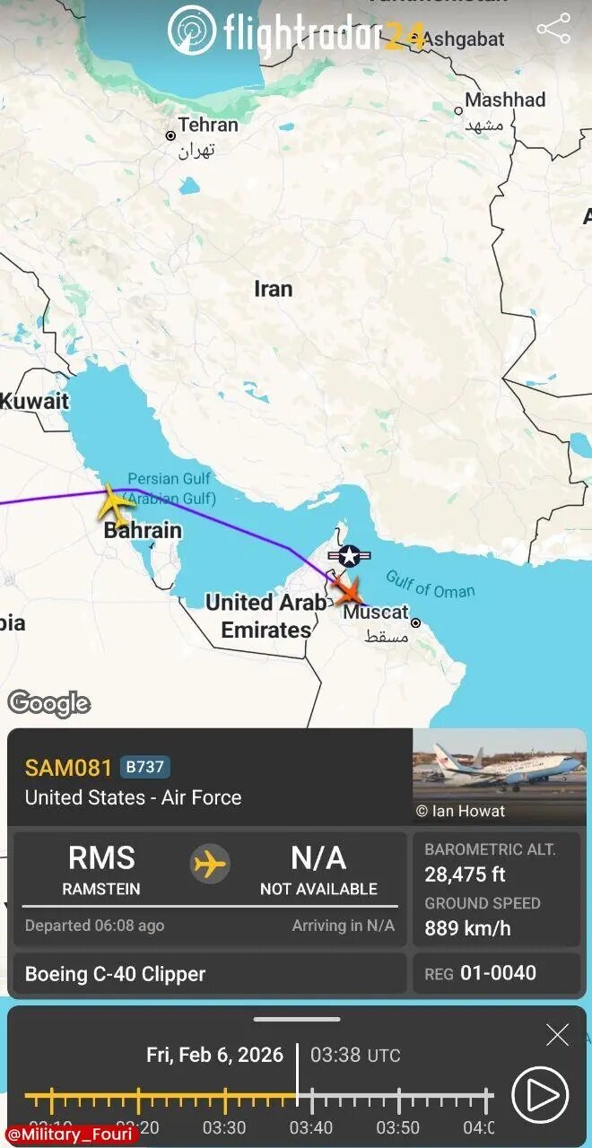 پرواز مشکوک فرمانده سنتکام به محل مذاکرات با ایران