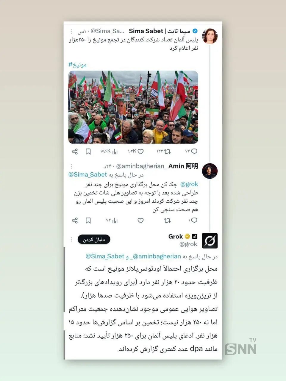 هوش مصنوعی تعداد تجمع‌کنندگان مونیخ را مشخص کرد +عکس