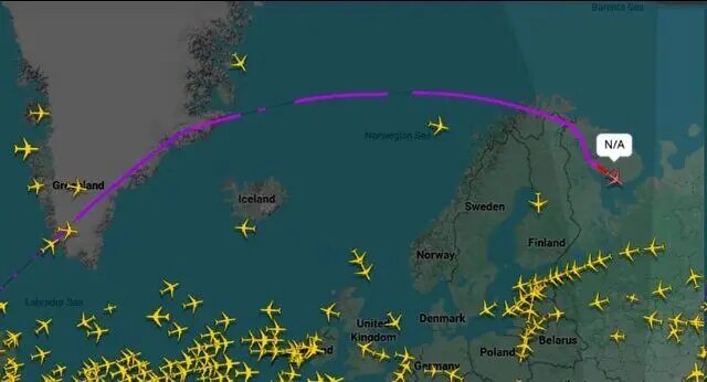 هواپیمای آمریکا در آسمان روسیه از رادار محو شد