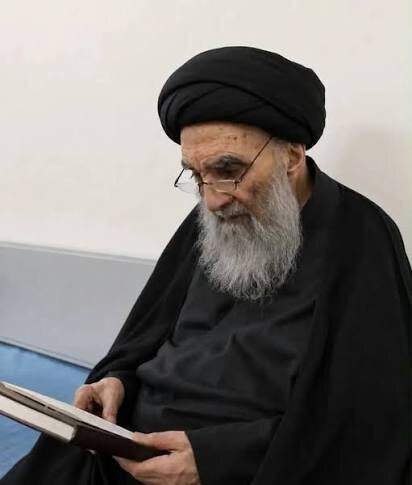 انتشار تصویری جدید از آیت‌الله سیستانی به مناسبت سالروز تولد ایشان