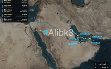 پرواز هواپیماهای ارتش آمریکا در نزدیکی تنگه هرمز
