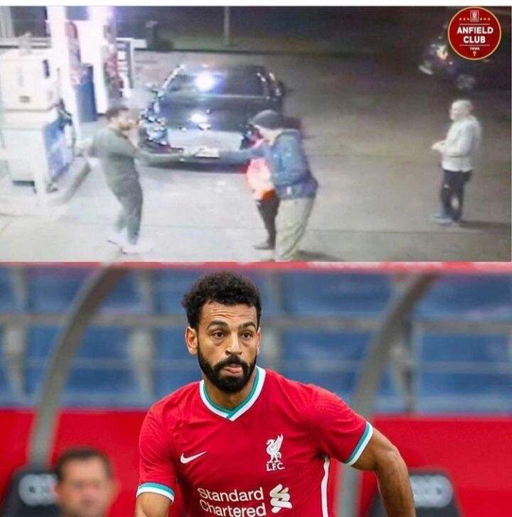 حرکت خبرساز محمد صلاح در یک پمپ بنزین/ عکس