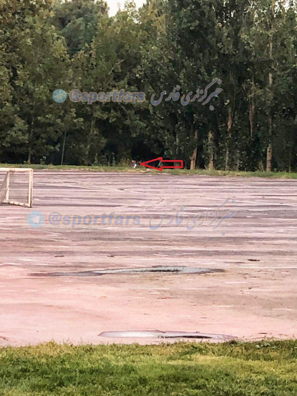 اقدام عجیب بازیکن استقلال در تمرین امروز/ عکس