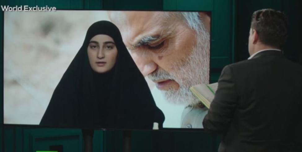 پاسخ دختر سردار سلیمانی به سوال رسانه خارجی درباره فرق ترامپ و بایدن
