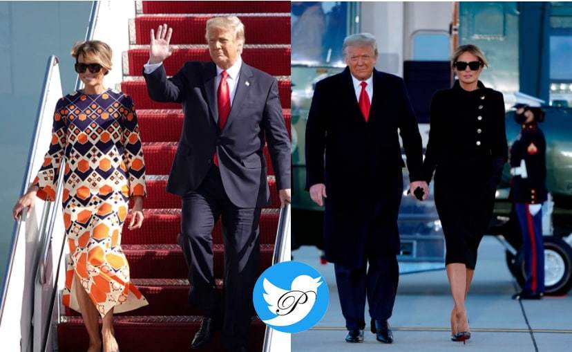 ببینید: لباس عجیب ملانیا ترامپ سوژه شد!