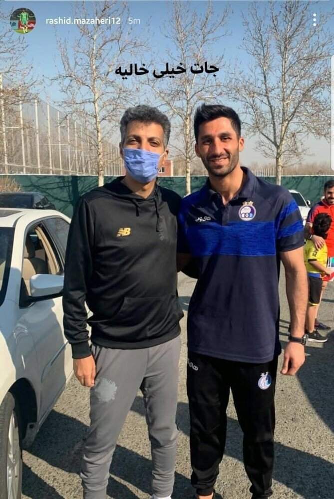 استوری رشید مظاهری برای فردوسی‌پور