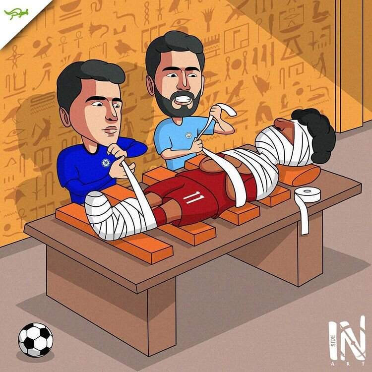 ببینید: مهاجمان رقیب صلاح رو مومیایی کردند! ببینید: مهاجمان رقیب صلاح رو مومیایی کردند!