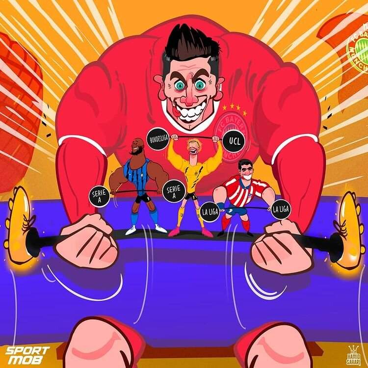 ببینید: لواندوفسکی یه سر و گردن بالاتر از رقبا!