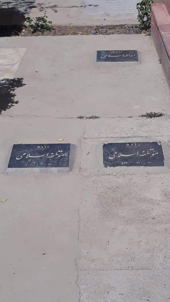 عکس عجیب: رزرو قبر توسط یک حزب سیاسی!