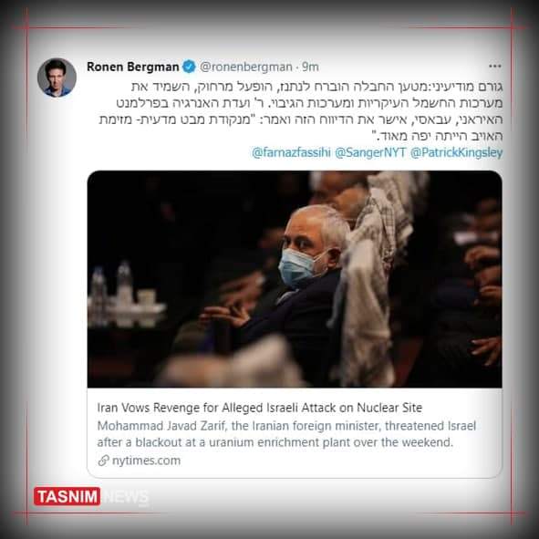 رمزگشایی خبرنگار اسرائیلی از انفجار در سایت هستهای نطنز! رمزگشایی خبرنگار اسرائیلی از انفجار در سایت هستهای نطنز!