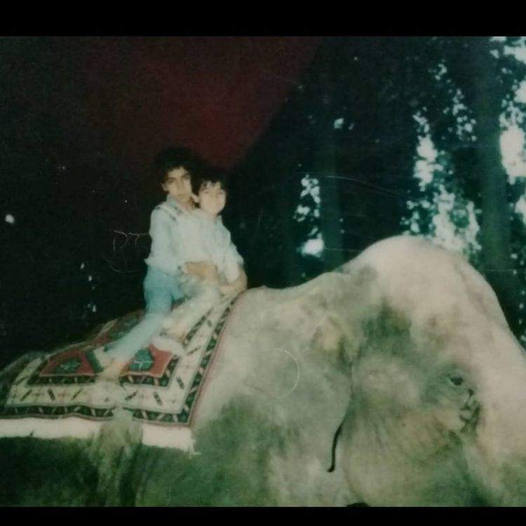 ببینید: فیل سواری محسن تنابنده در کودکی ببینید: فیل سواری محسن تنابنده در کودکی