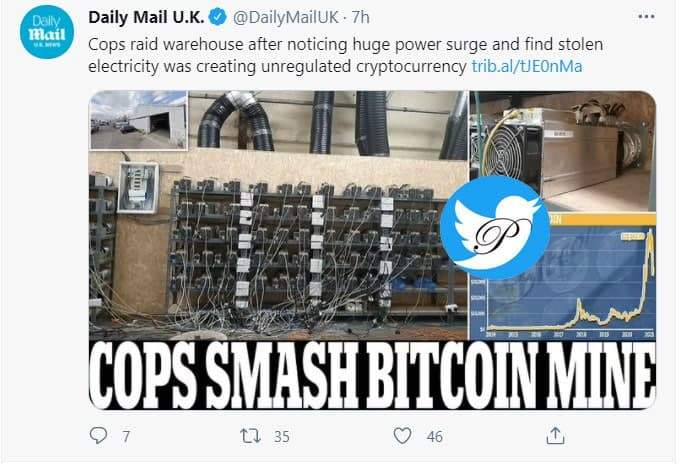 بزرگترین مزرعه استخراج بیت‌کوین غیرقانونی کشف شد!