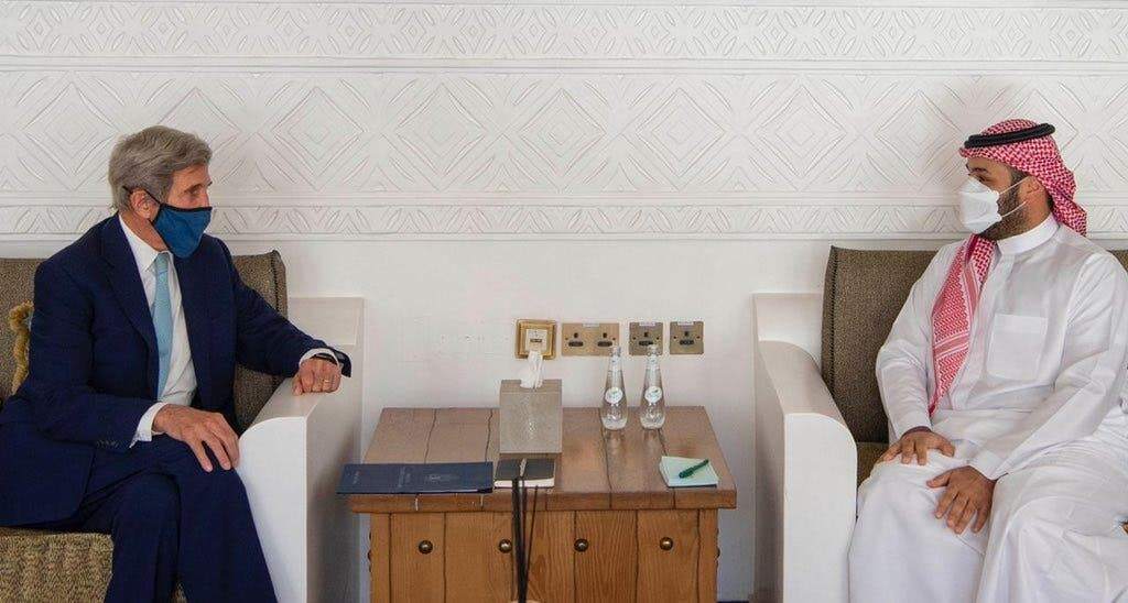 جان کری در ریاض با بن سلمان دیدار کرد