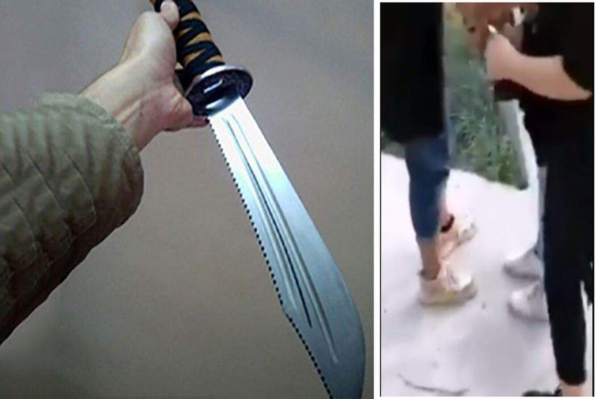دردسرهای قمهکشی دختر دهه هشتادی در پارک! +ویدئو دردسرهای قمهکشی دختر دهه هشتادی در پارک! +ویدئو
