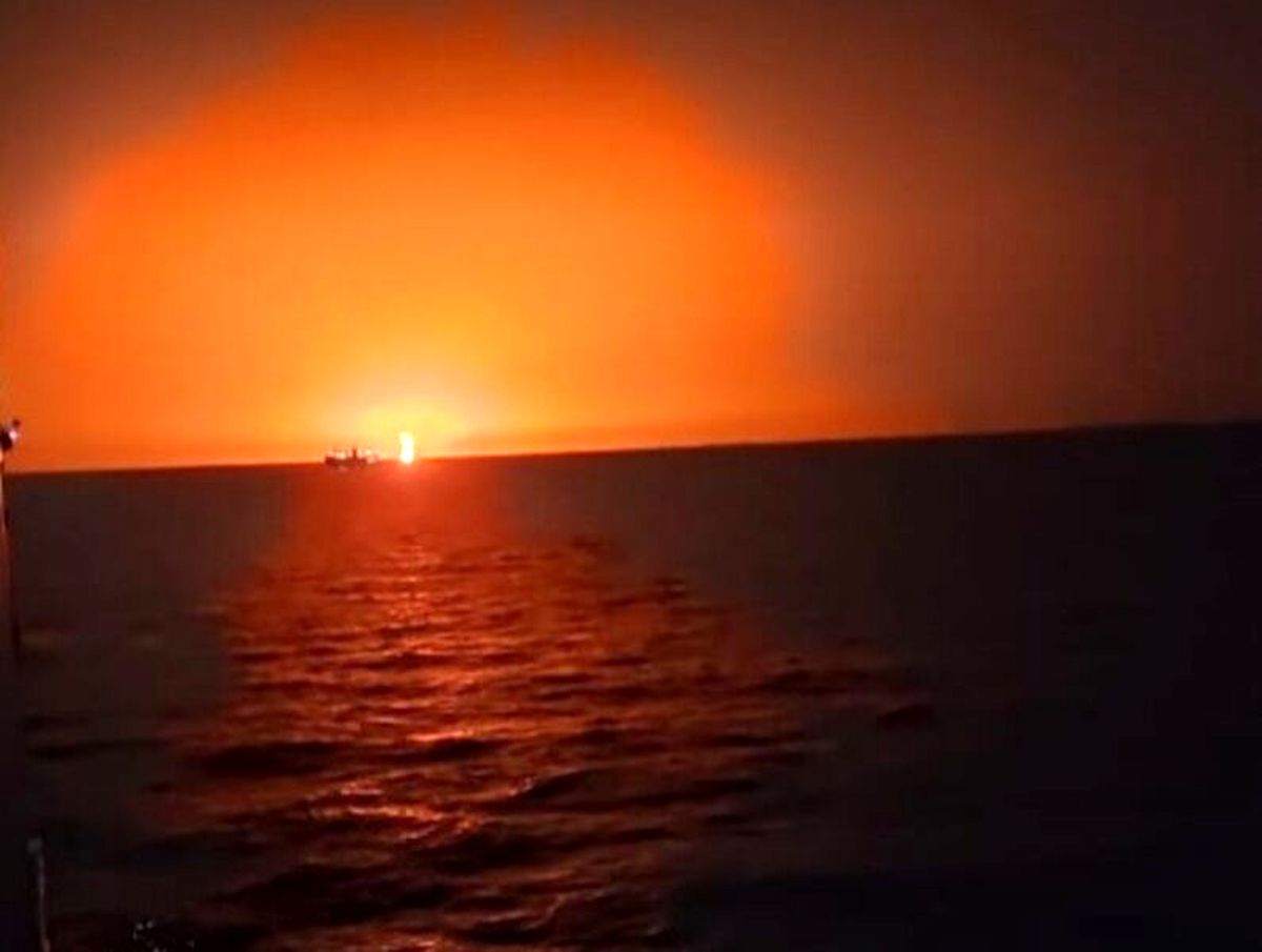 انفجا در دریای خزر!/ دلیل حادثه مشخص شد