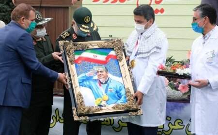 تجلیل از جواد فروغی، قهرمان المپیک با حضور فرمانده سپاه