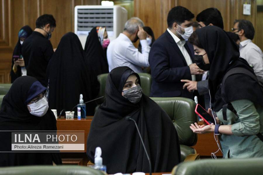 تصاویر| نرجس سلیمانی در صحن شورای شهر تهران