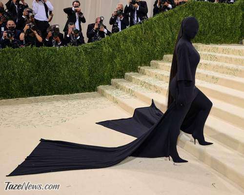 عکس| استایل عجیب کیم کارداشیان در مراسم MetGala 2021