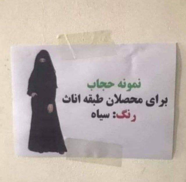 عکس| حجاب مد نظر طالبان برای دانشجویان دختر
