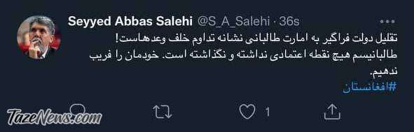 وزیر ارشاد روحانی: خودمان را فریب ندهیم؛ طالبان قابل اعتماد نیست!
