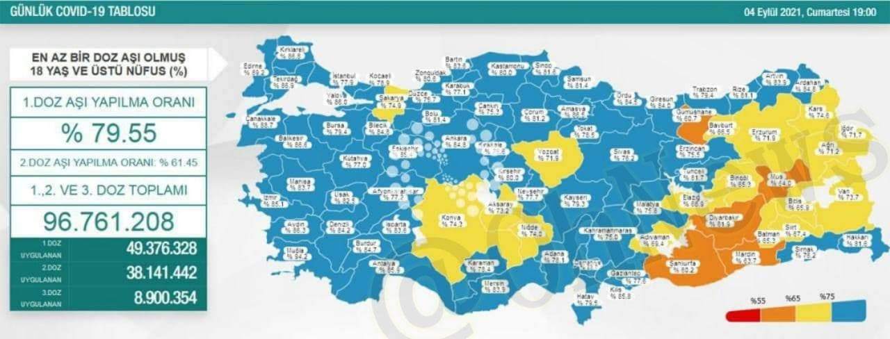 تأثیر شگفت‌انگیز واکسیناسیون در ترکیه را ببینید!