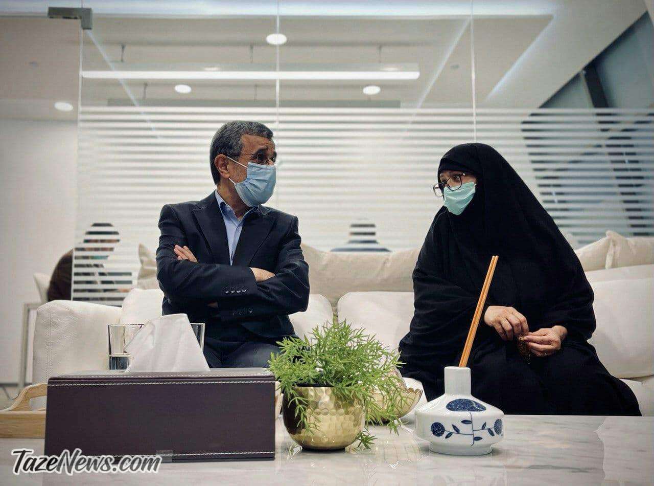 ویدئو| لحظه غیرتی شدن همسر احمدینژاد در اکسپو دبی ویدئو| لحظه غیرتی شدن همسر احمدینژاد در اکسپو دبی