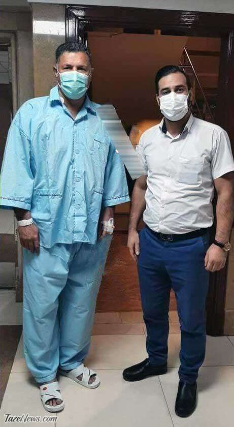 علی دایی برای عمل جراحی در بیمارستان بستری شد +عکس