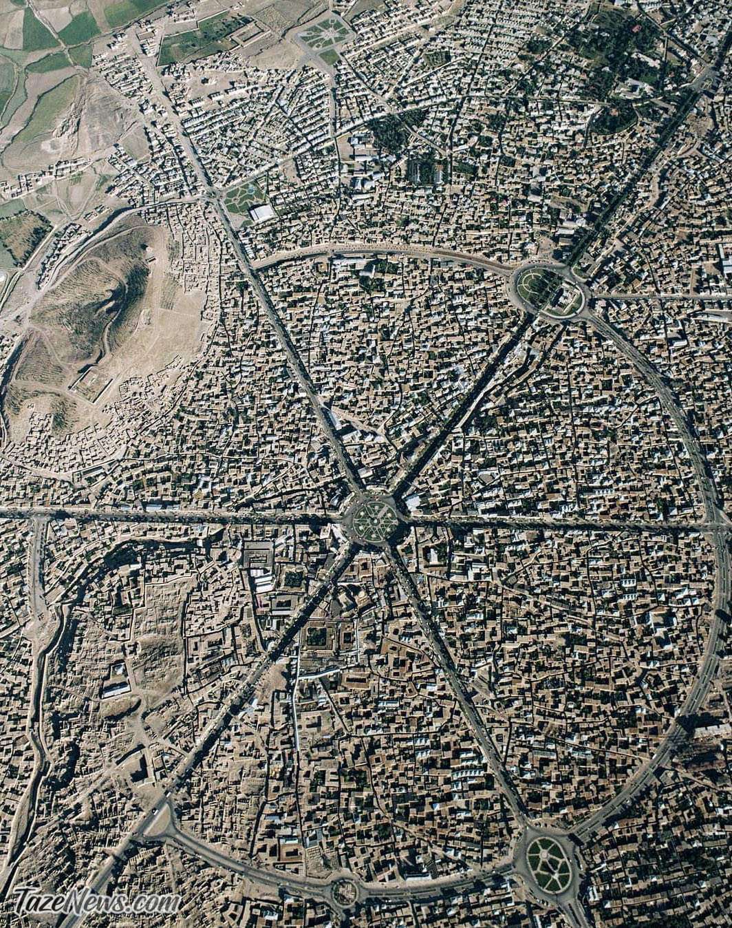 عکس هوایی و دیده نشده از شهر همدان!