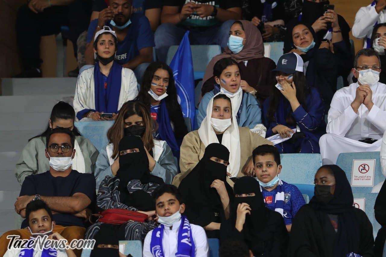 تصاویری غیرقابل انتظار از دختران هوادار الهلال عربستان